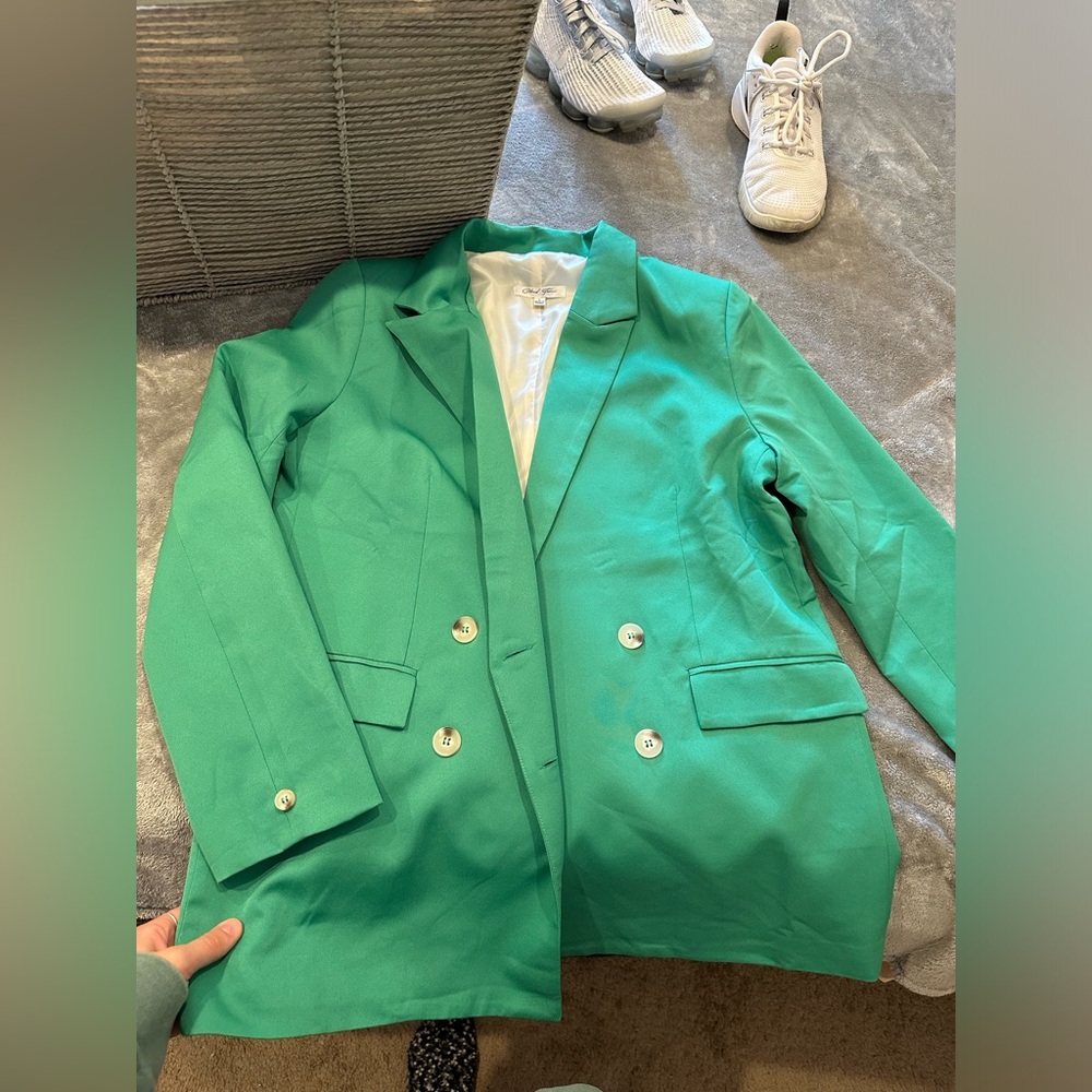 Green blazer
